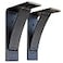 Rustic Red Door Co. Rustic Red Door Co Heavy Duty Fireplace Steel Mantel Brackets Countertop Support Hand Welded Bracket Pack of 2 5x8x25 Natural Steel