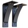 Rustic Red Door Co. Rustic Red Door Co Heavy Duty Fireplace Steel Mantel Brackets Countertop Support Hand Welded Bracket Pack of 2 5x8x25 Natural Steel