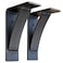 Rustic Red Door Co. Rustic Red Door Co Heavy Duty Fireplace Steel Mantel Brackets Countertop Support Hand Welded Bracket Pack of 2 5x8x25 Natural Steel