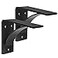 MOUNTAINARK 2 Pack Heavy Duty Steel Mantel Brackets 8 x 9 x 212 LShape Fireplace Support 57 mm Thick