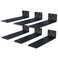 NEODROP 6Pack 10 Inch Floating Shelf Brackets Heavy Duty Hidden Shelves Bracket for Small Shelf Kitchen Shelf Nursery Shelf Black Powder Coated Steel