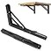 CNNUXI HARDWARE Folding Shelf Brackets 24 inchFolding Brackets Heavy Duty MaxLoad 410lbDIY Space Saving Wall Mounted Folding TablePack of 2