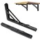 CNNUXI HARDWARE Folding Shelf Brackets 24 inchFolding Brackets Heavy Duty MaxLoad 410lbDIY Space Saving Wall Mounted Folding TablePack of 2