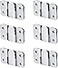 HerMia Flush Mount Bracket Interlocking Photo Frame Hook 56 x 36mm Heavy Duty Picture Hangers Interlock Bracket Furniture Connector Sectional Couch Connectors Headboard Wall Mount Hardware 6 Pairs