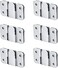 HerMia Flush Mount Bracket Interlocking Photo Frame Hook 56 x 36mm Heavy Duty Picture Hangers Interlock Bracket Furniture Connector Sectional Couch Connectors Headboard Wall Mount Hardware 6 Pairs