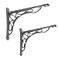 HARPOON European Bracket Shelf Brackets Cast Iron Metal Corbels 95 X 75 Inch Vine Wall 2 Pack Silver Old