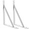 STARVAST 2 Pack Heavy Duty Shelf Brackets 157 x 98 inch Floating Shelves White Triangle Shelf Brackets 90 Degree Angle Wall Mounted Shelf Supporter Corner Bracket 400x250mm