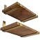 LEOPO 12 inch Shelf Bracket for DIY Floating Shelf 15 inch Thick Heavy Duty Bracket 4 Pack Golden