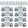 Tiberham Flush Mount Bracket Sectional Sofa Interlocking Clip Furniture Connector Heavy Duty Connecting Clip Bracket for Large Picture Display Headboard Wall Mount Hardware 4 Pairs