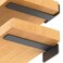Starunder 6 Pack Floating Shelf Brackets 10 inch Heavy Duty Industrial Shelf Bracket Black Metal L Brackets for Shelves Support DIY15 Inch Thicked