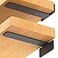 Starunder 6 Pack Floating Shelf Brackets12 inch Heavy Duty Industrial Shelf Bracket Black Metal L Brackets for Shelves Support DIY15 Inch Thicked