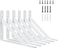Kersally 12 Inch Shelf Brackets 6 Pack Heavy Duty L Brackets for Shelves 90 Degree Triangle Metal Supports for DIY Floating Shelf with Screws White