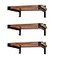 EZYDECOR 6 Pcs Heavy Duty Shelf Brackets 12 Inch Wall Mounted Industrial Metal Shelving Supports with Lip