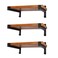 EZYDECOR 6 Pcs Heavy Duty Shelf Brackets 12 Inch Wall Mounted Industrial Metal Shelving Supports with Lip
