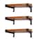 EZYDECOR 6 Pcs Heavy Duty Shelf Brackets 12 Inch Wall Mounted Industrial Metal Shelving Supports with Lip