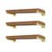 EZYDECOR 6 Pcs Gold Shelf Bracket 8 Inch Heavy Duty Brackets for Shelf Metal Wall Floating Shelving Brackets Industrial Shelf Brackets for Space Saving