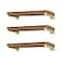 EZYDECOR 6 Pcs Gold Shelf Bracket 12 Inch Heavy Duty Brackets for Shelf Metal Wall Floating Shelving Brackets Industrial Shelf Brackets for Space Saving