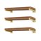 EZYDECOR 6 Pcs Gold Shelf Bracket 12 Inch Heavy Duty Brackets for Shelf Metal Wall Floating Shelving Brackets Industrial Shelf Brackets for Space Saving