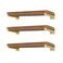 EZYDECOR 6 Pcs Gold Shelf Bracket 12 Inch Heavy Duty Brackets for Shelf Metal Wall Floating Shelving Brackets Industrial Shelf Brackets for Space Saving