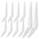 aosdanting Shelf Brackets White 108 in HeavyDuty L Bracket 10 PCS Metal Angle Bracket Used for Suspension Rustic Farmhouse Decoration