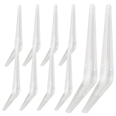 aosdanting Shelf Brackets White 108 in HeavyDuty L Bracket 10 PCS Metal Angle Bracket Used for Suspension Rustic Farmhouse Decoration