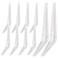 aosdanting Shelf Brackets White 108 in HeavyDuty L Bracket 10 PCS Metal Angle Bracket Used for Suspension Rustic Farmhouse Decoration