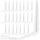 ZOENHOU 24 Pack 6 x 8 Inch White Shelf Brackets Heavy Duty L Bracket Support with 144 Screws and 72 Expansion Tubes Metal Wall Corner Angle Shelving Shelf Bracket for Wall Hanging Shelves