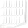 ZOENHOU 24 Pack 6 x 8 Inch White Shelf Brackets Heavy Duty L Bracket Support with 144 Screws and 72 Expansion Tubes Metal Wall Corner Angle Shelving Shelf Bracket for Wall Hanging Shelves