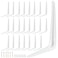 ZOENHOU 24 Pack 6 x 8 Inch White Shelf Brackets Heavy Duty L Bracket Support with 144 Screws and 72 Expansion Tubes Metal Wall Corner Angle Shelving Shelf Bracket for Wall Hanging Shelves