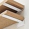 WEKIS Shelf Brackets Heavy Duty Floating Shelf Brackets 8Inch Long 6Pack Brackets for Shelves Matte White L Hidden Metal Wall Shelf Support Shelving Brackets 15Inch Thick 160 lb Load Capacity