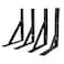 SOGAL 8 inches x 10 inches Heavy Duty Shelf BracketsBlack Shelf BracketShelf Support Angle Brackets for Shelves L Brackets Floating Shelf Brackets 4Pack
