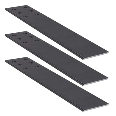 WEKIS 16 Inch Countertop Support Bracket 3 Pack Solid Iron Heavy Duty Hidden Flat Floating Shelf Brackets Top Mount Knee Wall Support Mantel Bracket Hardware for Wood Granite Quartz Countertop