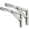 YUMORE Folding Shelf Brackets 12 Max Load 330lb Heavy Duty Stainless Steel Collapsible Shelf Bracket for Table Work Bench Space Saving DIY Bracket Pack of 2