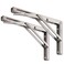 YUMORE Folding Shelf Brackets 12 Max Load 330lb Heavy Duty Stainless Steel Collapsible Shelf Bracket for Table Work Bench Space Saving DIY Bracket Pack of 2