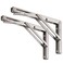 YUMORE Folding Shelf Brackets 12 Max Load 330lb Heavy Duty Stainless Steel Collapsible Shelf Bracket for Table Work Bench Space Saving DIY Bracket Pack of 2