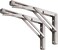 YUMORE Folding Shelf Brackets 8 Max Load 300lb Heavy Duty Stainless Steel Collapsible Shelf Bracket for Table Work Bench Space Saving DIY Bracket Pack of 2