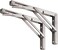 YUMORE Folding Shelf Brackets 8 Max Load 300lb Heavy Duty Stainless Steel Collapsible Shelf Bracket for Table Work Bench Space Saving DIY Bracket Pack of 2