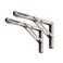 YUMORE 24 Folding Shelf Brackets Max Load 330lb Heavy Duty Stainless Steel Collapsible Shelf Bracket for Table Work Bench Space Saving DIY Bracket Pack of 2