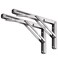 YUMORE Folding Shelf Brackets 10 Max Load 330lb Heavy Duty Stainless Steel Collapsible Shelf Bracket for Table Work Bench Space Saving DIY Bracket Pack of 2