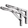 YUMORE Folding Shelf Brackets 10 Max Load 330lb Heavy Duty Stainless Steel Collapsible Shelf Bracket for Table Work Bench Space Saving DIY Bracket Pack of 2