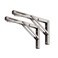 YUMORE Folding Shelf Brackets 22 Max Load 330lb Heavy Duty Stainless Steel Collapsible Shelf Bracket for Table Work Bench Space Saving DIY Bracket 2 Pack