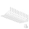 Eau White Shelf Bracket 12 Packs Wall Shelf Brackets Heavy Duty 4 X 6 Inch 90 Degree Floating Shelves Tripod Triangle Shelf Brackets for Floating Wood Shelves