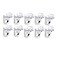 AWEN 10Pcs Mounting Brace Fixing Glass Shelf Bracket Pegs Supports with Chuck Wall MountGlass Mounting Brackets