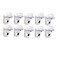 AWEN 10Pcs Mounting Brace Fixing Glass Shelf Bracket Pegs Supports with Chuck Wall MountGlass Mounting Brackets