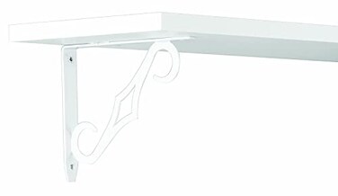 KnapeVogt Knape Vogt John Sterling Colonial Style Decorative Shelf Bracket 7Inch Warm White RP00907WT