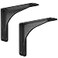 Starby Gladiator Series Solid Heavy Duty Welded 500 Lb Low Profile Granite Countertop Support Shelf Brackets Floating Shelf Discrete Slim 500 LB Capacity 2 Pack 7 x 9 x 25