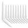 aosdanting Shelf Bracket 1210 in 10 PCS White Shelving Brackets L Brackets for Shelves Shelf Install Bookshelf Garden Boards