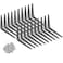 Wideskall Metal 8 x 10 inch Wall Corner Angle Shelving Shelf Brackets Grey Pack of 20