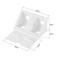 uxcell Plastic Corner Braces Shelf Cabinet Door 90 Degree 4 Holes Angle Brackets with Cover Cap White Pack of 24