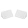 uxcell Plastic Corner Braces Shelf Cabinet Door 90 Degree 4 Holes Angle Brackets with Cover Cap White Pack of 24